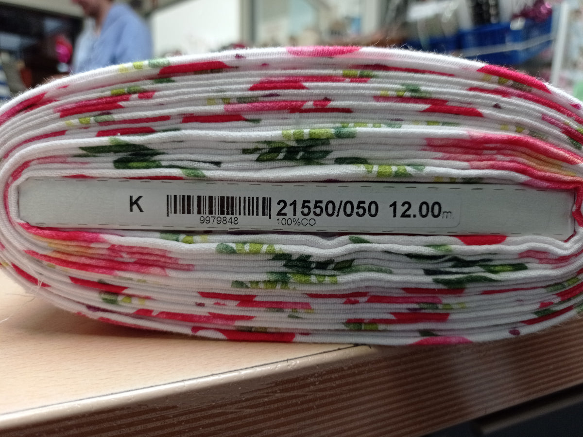 Weicher, weißer Musselin mit bunten Blumen im Digitaldruck - Modemeter Stoffmarkt Trier   modemeter.de