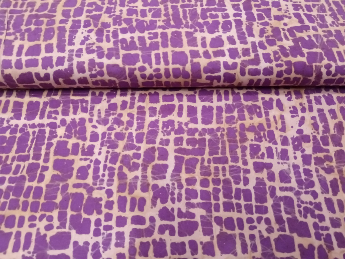 Baumwollstoff (Webware) mit handgedrucktem Batik Muster - Modemeter Stoffmarkt