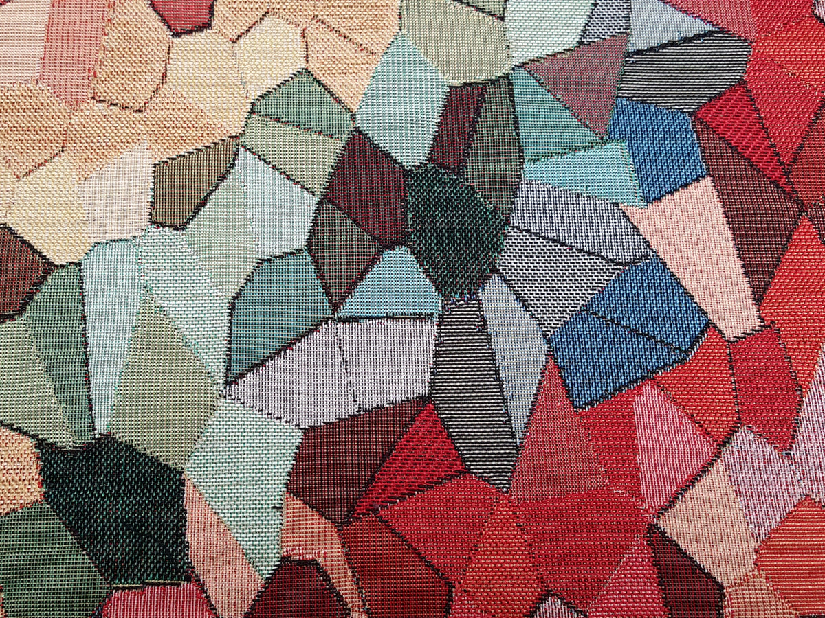Premium Gobelin als Bezugsstoff mit buntem Mosaikmuster - Modemeter Stoffmarkt Trier   modemeter.de