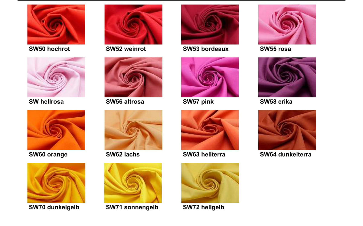 Uni Baumwolle - unser Standard Fahnentuch in vielen Farben - Modemeter Stoffmarkt Trier   modemeter.de