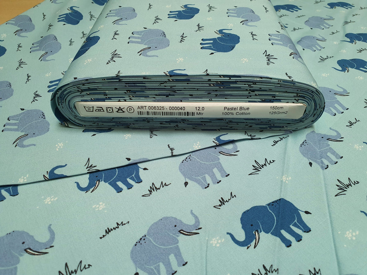 Dekostoff Gobelinstoff Dekostoff Elefant Baumwolljersey Elefanten