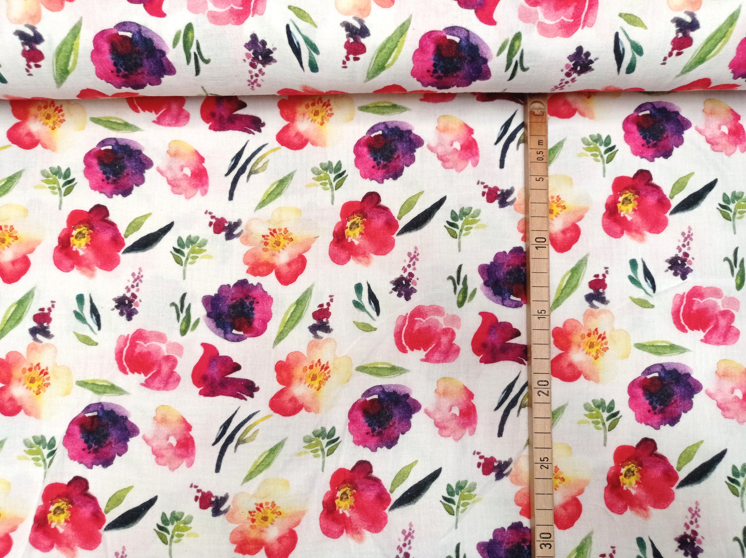 Musselin Stoff Meterware Stoff Mit Regenbogen Regenbogen Stoff