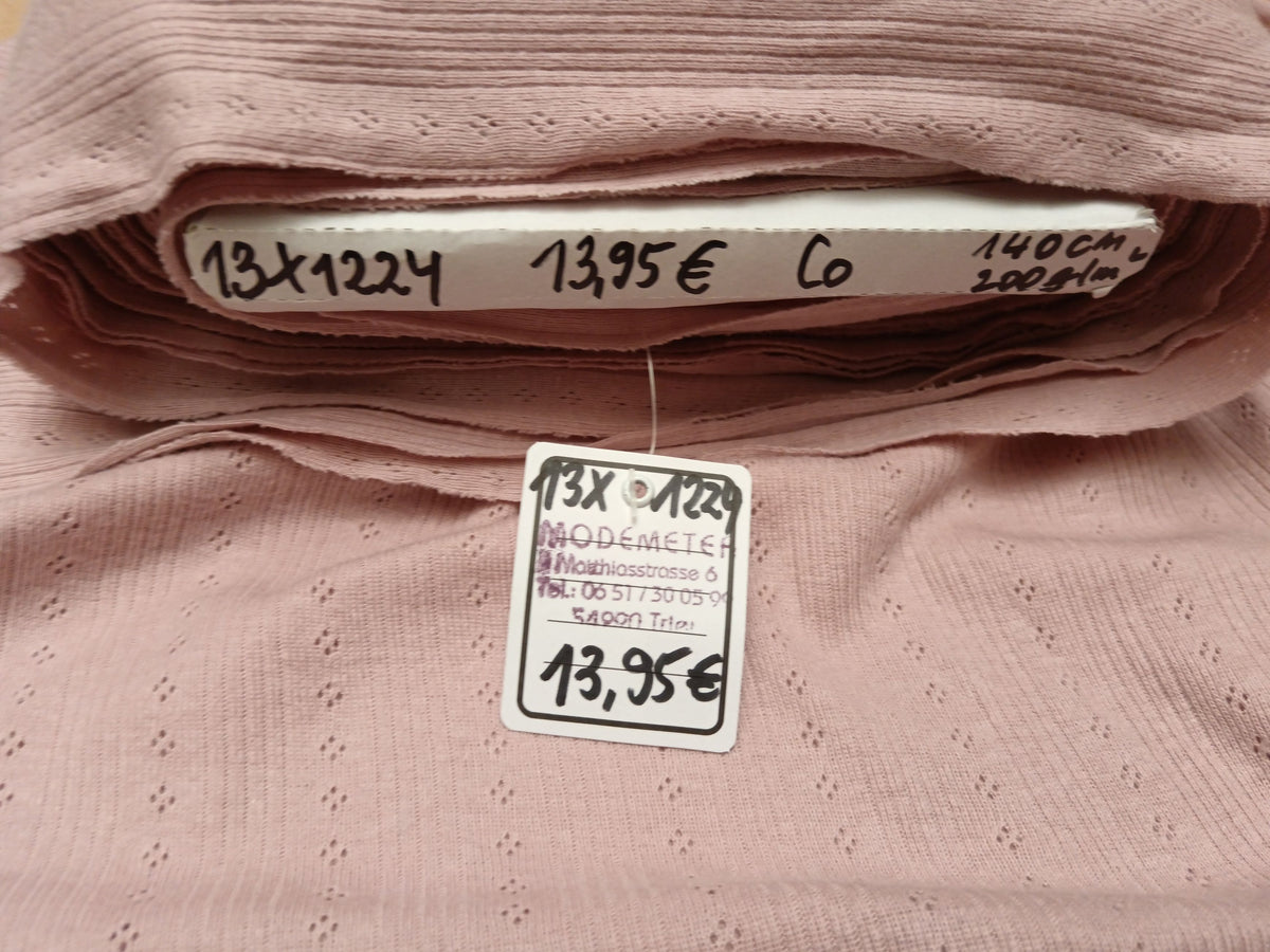 Pointiolle - ein Feinstrick Jersey aus reiner Buamwolle - dehnbar und hautfreundlich - Modemeter Stoffmarkt