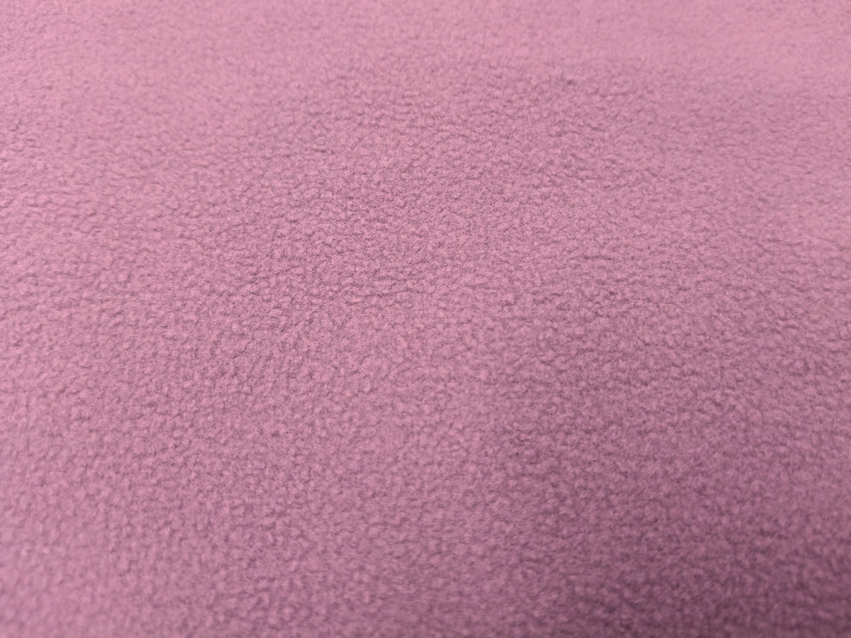 Dicker weicher Teddyplüsch in Mauve - mit Fleece Abseite - Modemeter Stoffmarkt