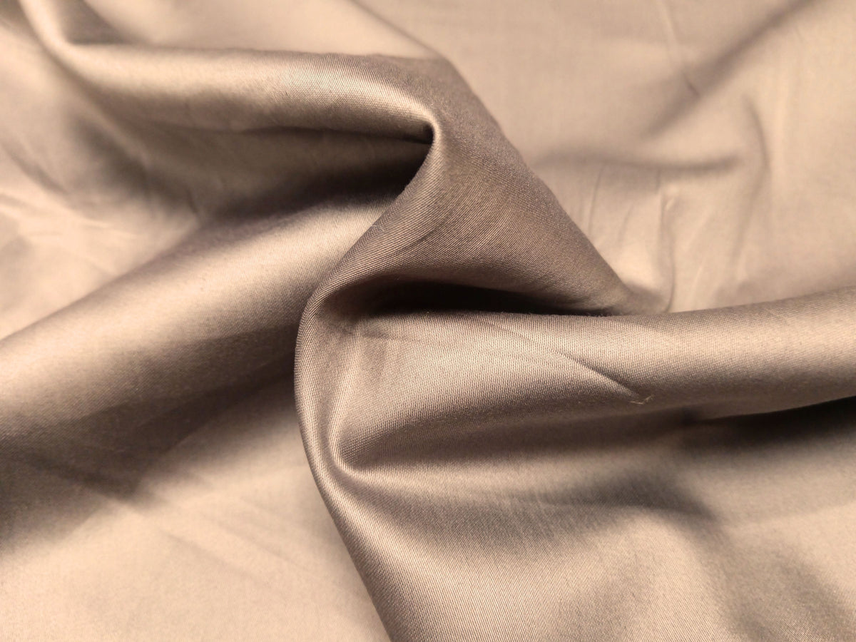 Seide Satin Stoff Taupe Krepp-Satin Taupe YES Fabrics