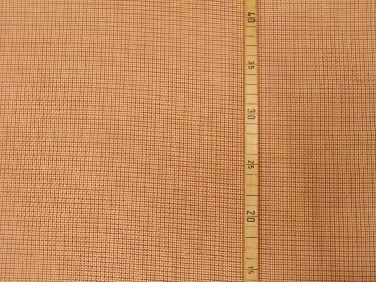 Elegantes Tuch aus Polyester mit Elasthan mit kleinen Karos in senf, ecru und lila