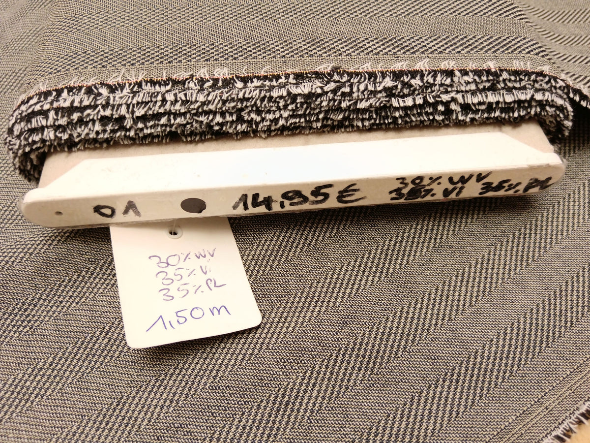 Elegantes Tuch aus Schurwoll Mischgewebe für Hosen, Anzüge, Kostüme oder Blazer