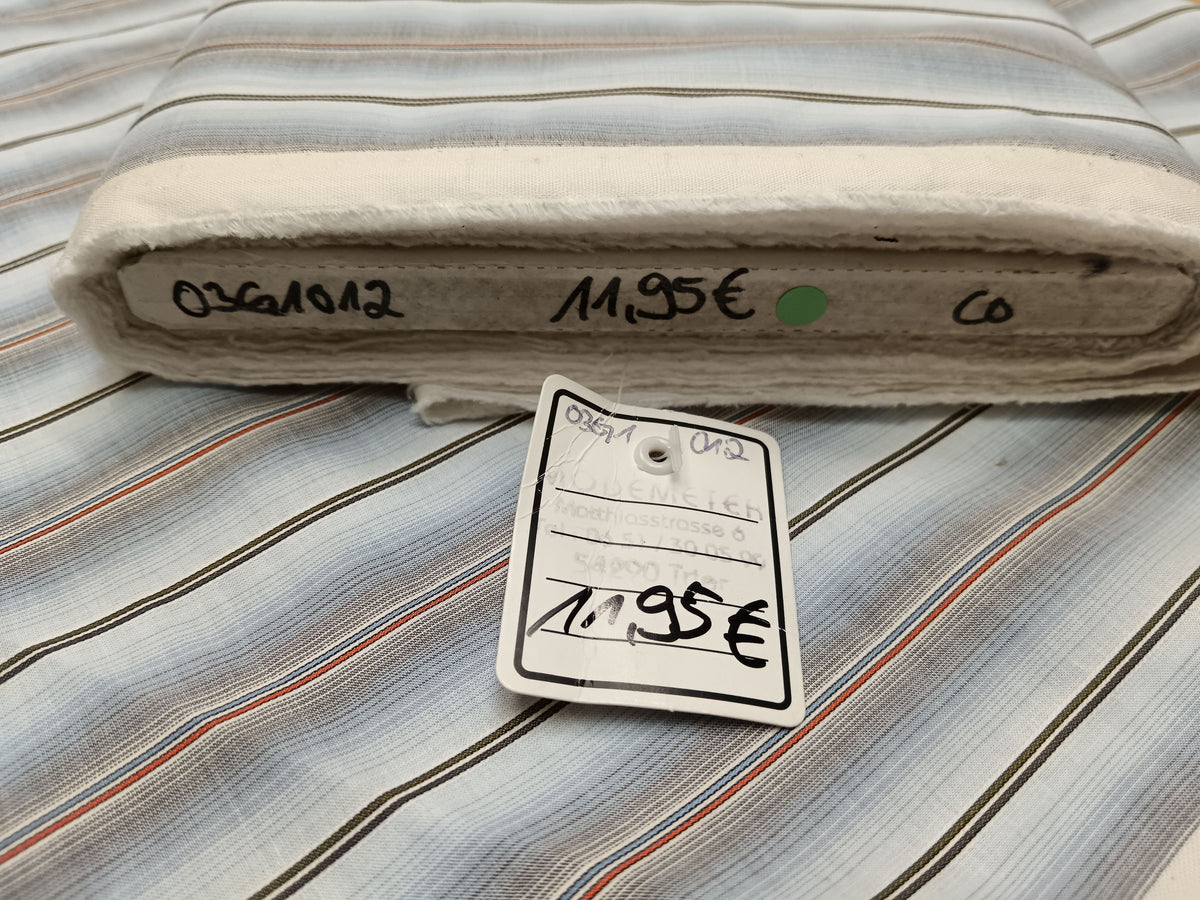 Leichter, fein gekämmter Hemdenstoff für Sommerhemden aus Baumwoll Voile - Modemeter Stoffmarkt